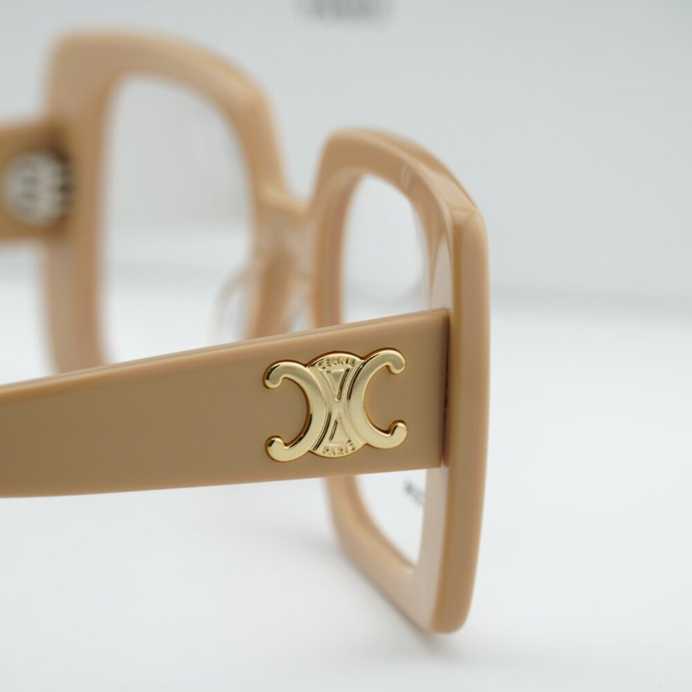 Celine CL50121I 057 Square Eyeglasses – Shiny Nude 51mm - Picture 4 of 10